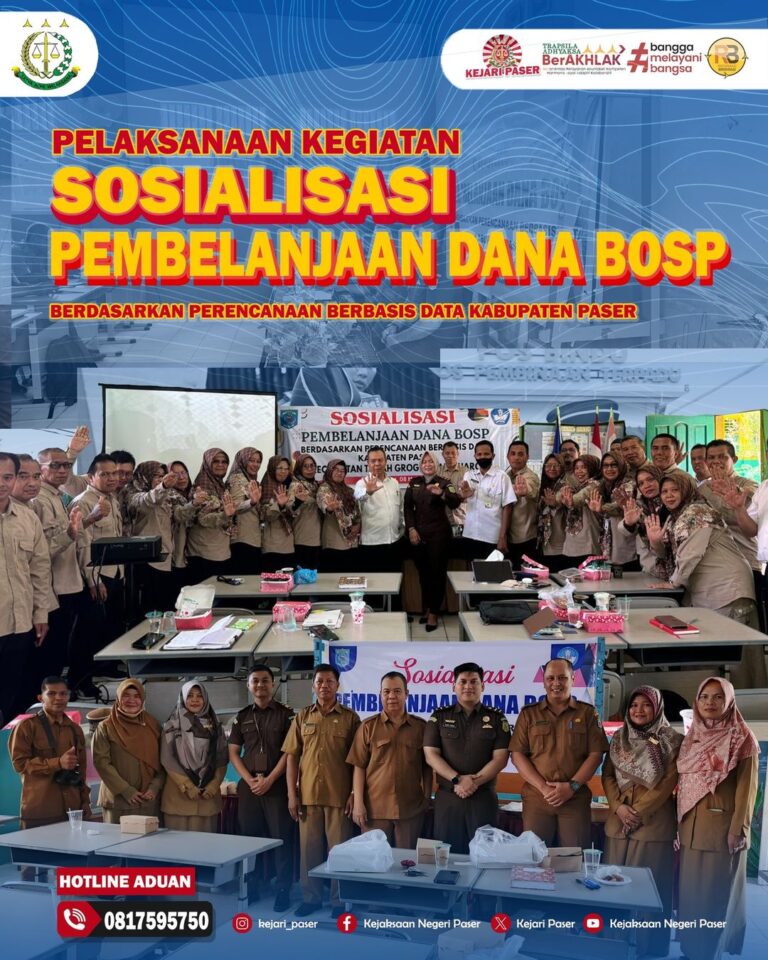 kegiatan Sosialisasi Pembelanjaan Dana BOSP tahun 2024