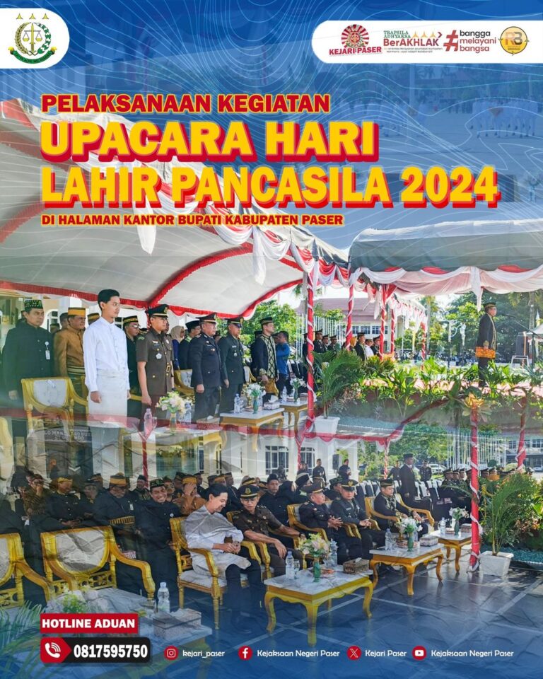Pada hari Sabtu 01 Juni 2024,Bapak Imran, S.H. selaku Kasi Perdata dan Tata Usaha Negara mengikuti Kegiatan Upacara Hari Lahir Pancasila 1 Juni 2024 Di Halaman Kantor Bupati