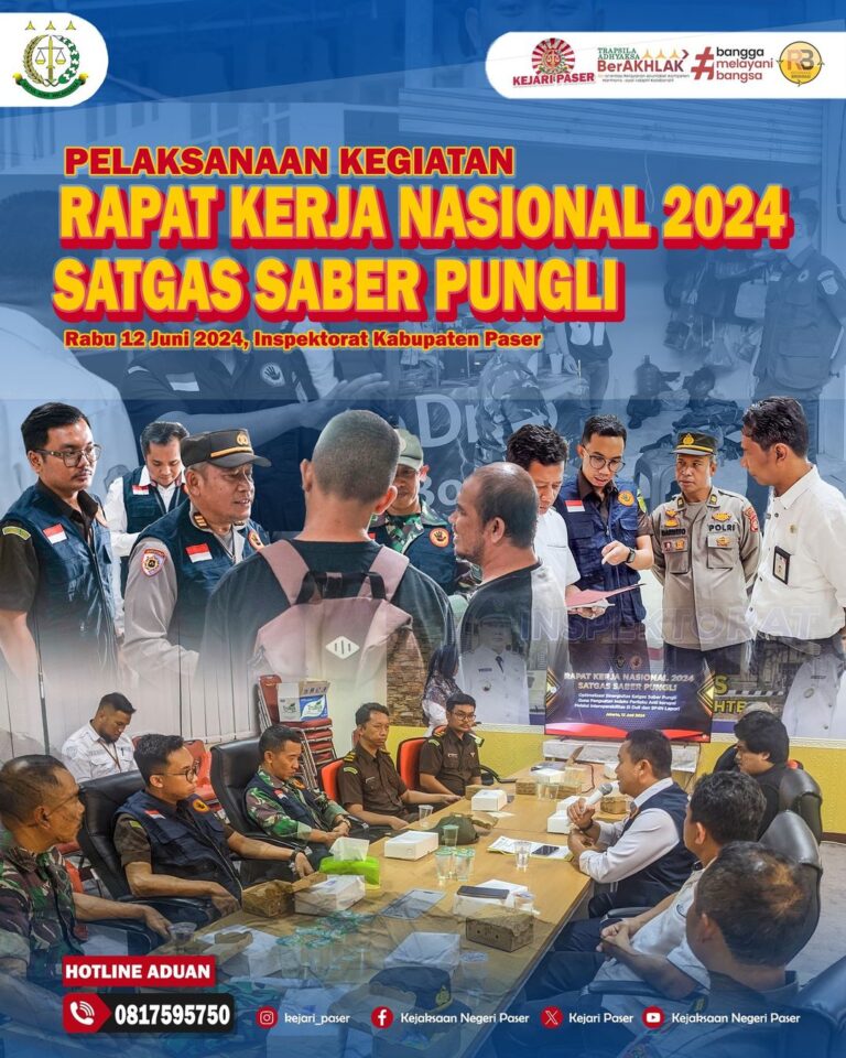 Kegiatan Rapat Kerja Nasional 2024 Satgas Saber Pungli