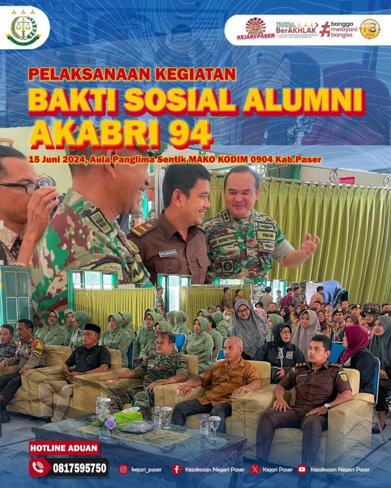 menghadiri kegiatan Acara Bakti Sosial Alumni AKABRI 94.