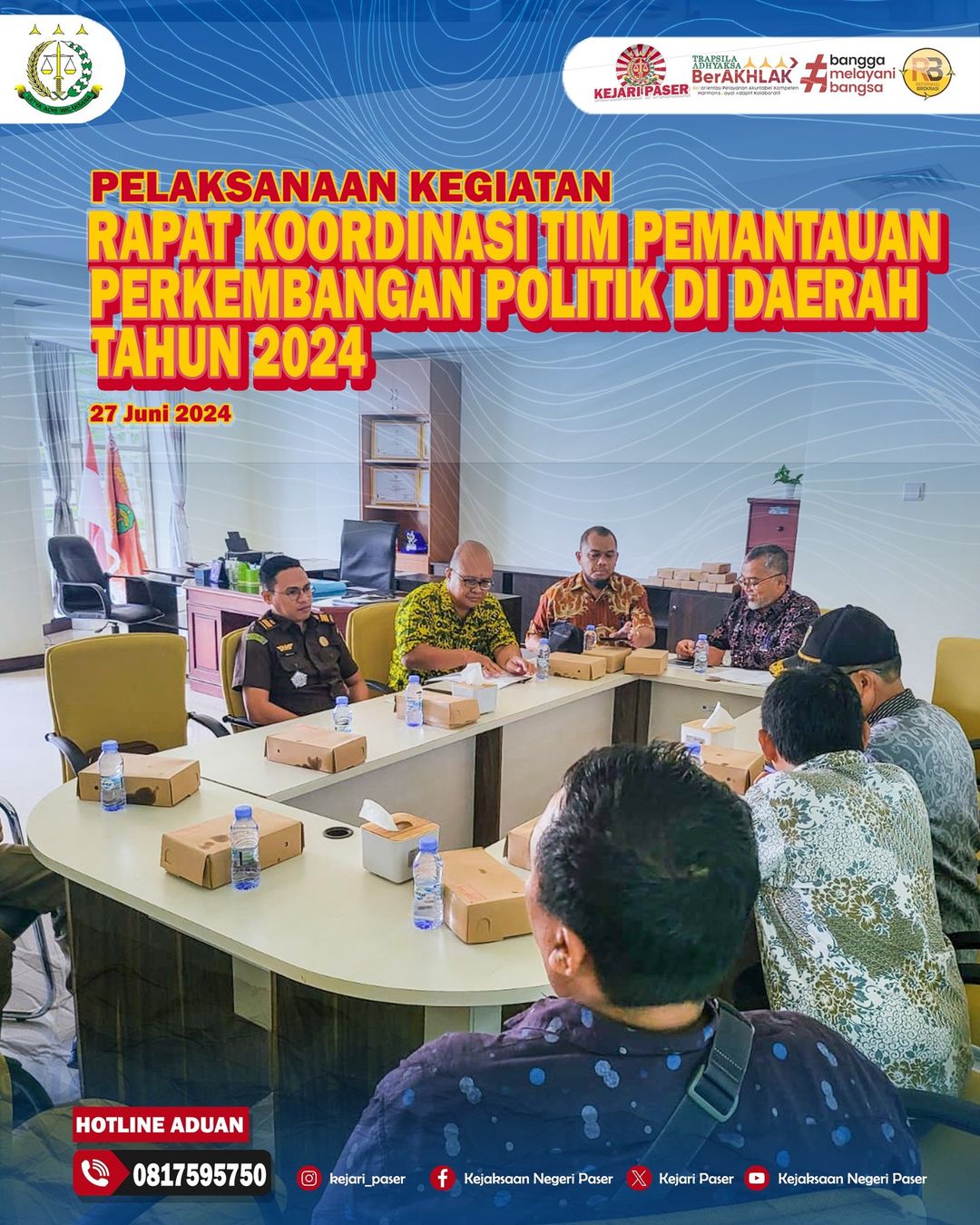 kegiatan Rapat Koordinasi Tim Pemantauan Perkembangan Politik di Daerah tahun 2024