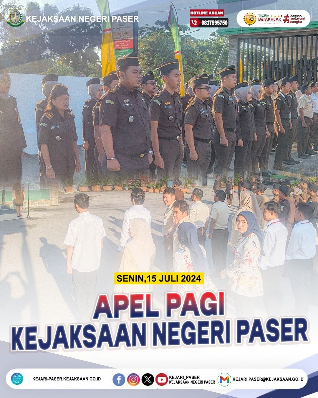 Pelaksaan Kegiatan Apel Pagi Senin 15 Juli 2024