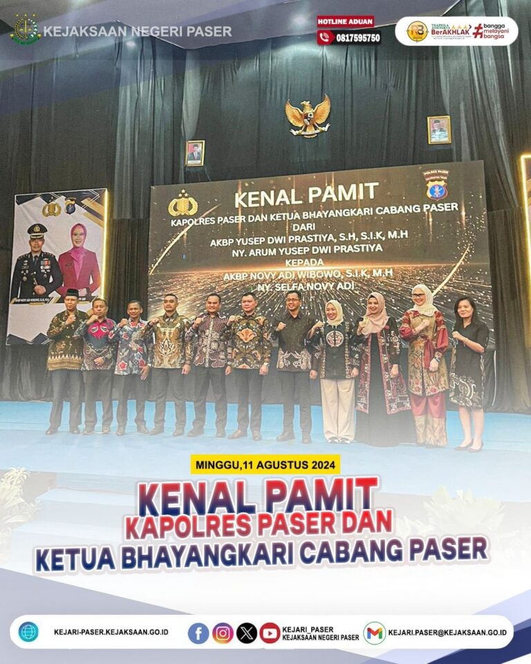 undangan acara Kenal Pamit Kapolres Paser dari AKBP Yusep Dwi Prastiya S.H, S.I.K., M.H. kepada AKBP Novi Ady Wibowo, S.I.K., M.H