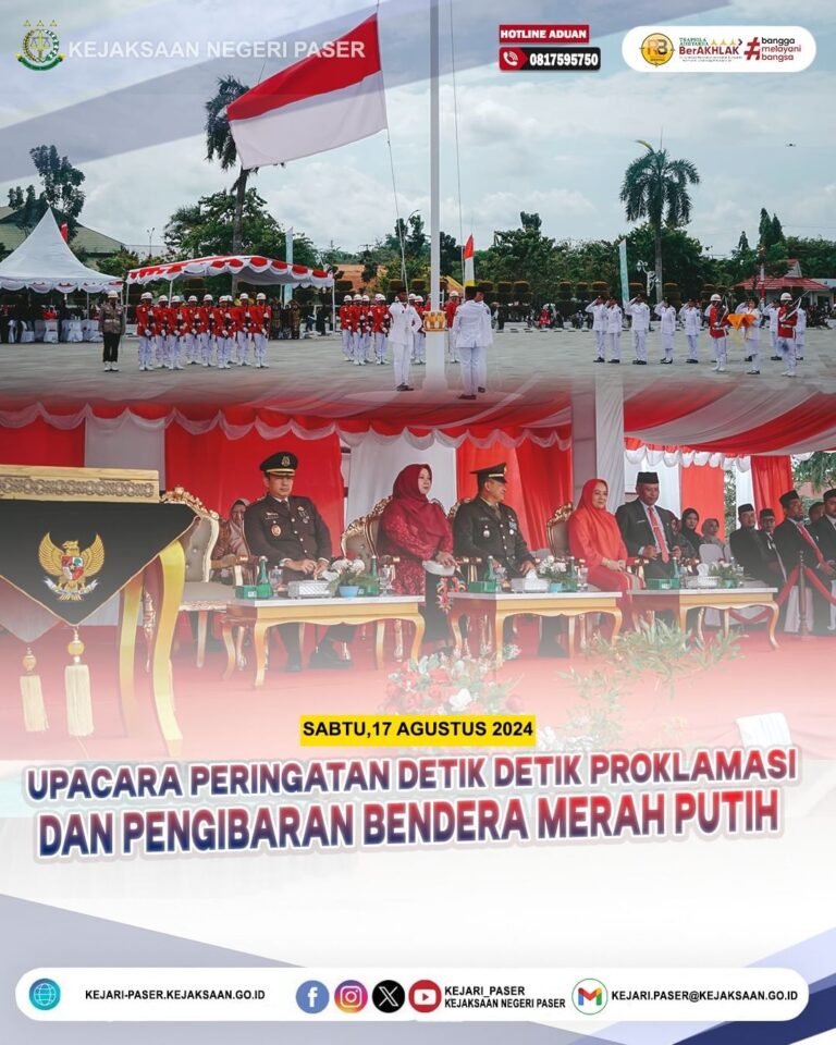 Upacara Peringatan HUT RI ke - 79th Tahun 2024 dan Pengibaran Bendera merah putih
