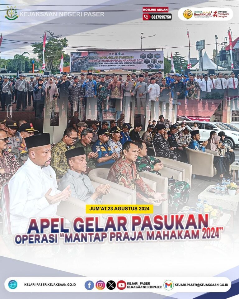 Apel Gelar Pasukan dalam Rangka Pelaksanaan Pengamanan Pemilihan Gubernur dan Wakil Gubernur, Bupati dan Wakil Bupati serta Walikota dan Wakil Walikota Tahun 20