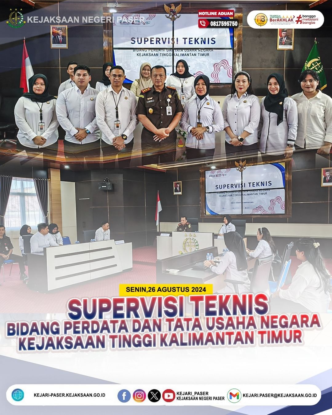 Supervisi Teknis Bidang Perdata dan Tata Usaha Negara Kejaksaan Tinggi Kalimantan Timur pada Kejaksaan Negeri Paser