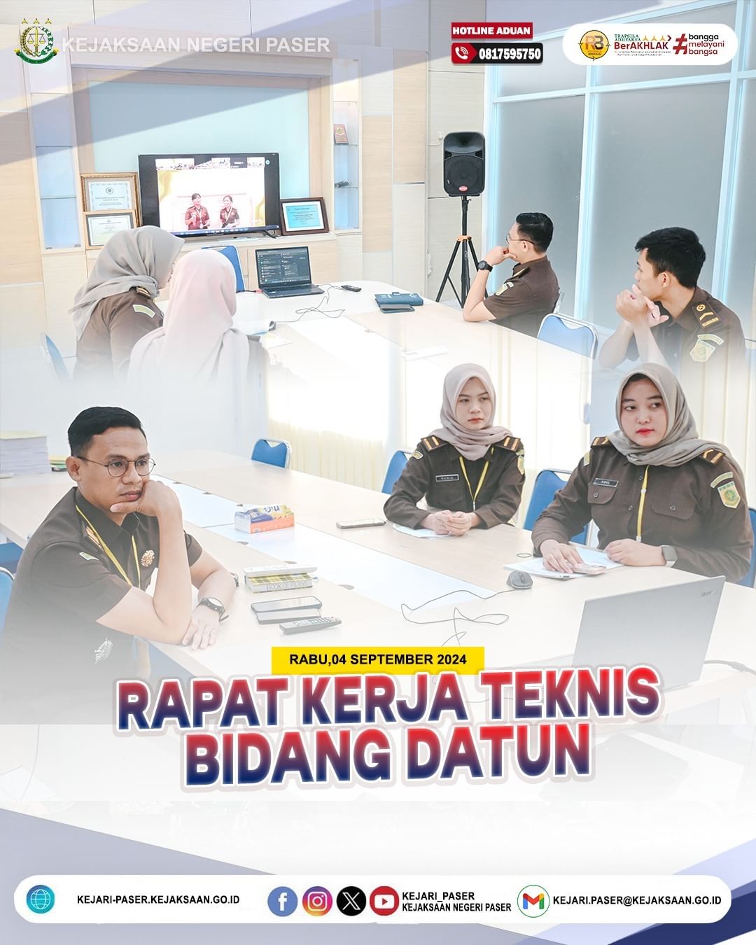 Zoom Meeting dalam rangka Rapat Kerja Teknis (Rakernis) Bidang Perdata dan Tata Usaha Negara Tahun 2024