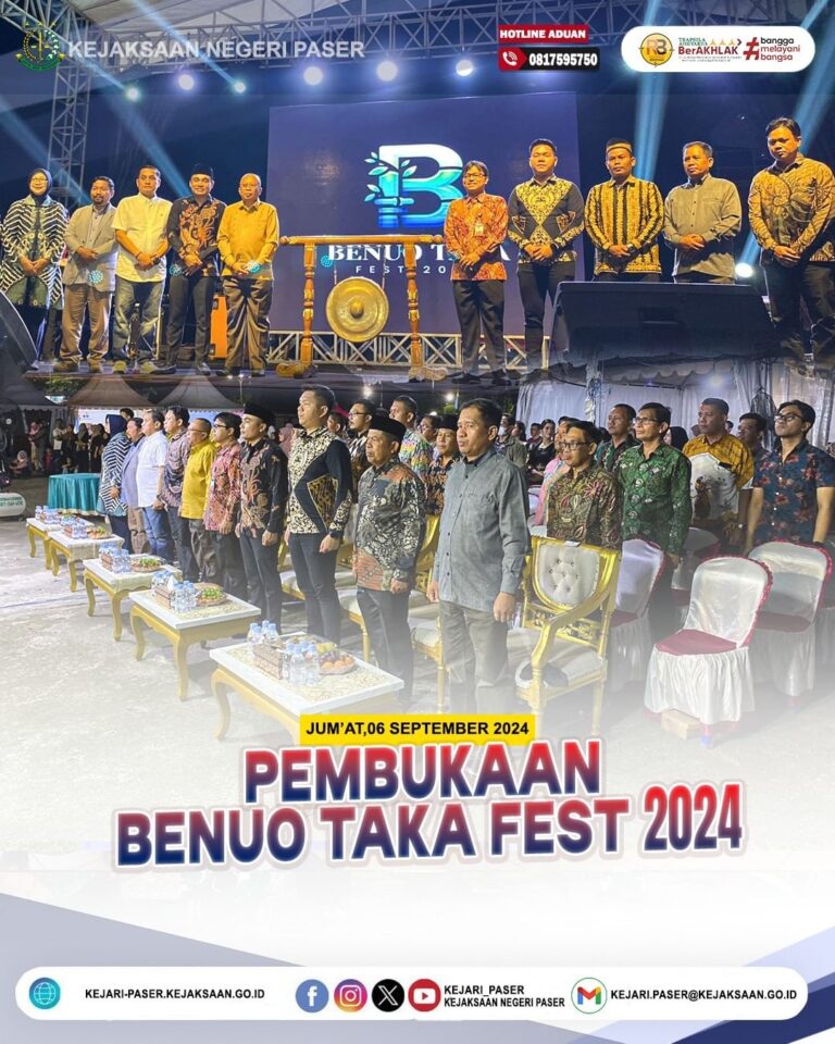 Undangan dengan agenda “Pembukaan Benuo Taka Fest 2024”.
