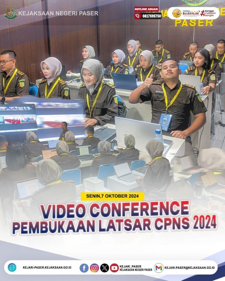 Pelatihan Dasar CPNS 2024 serentak yang diikuti oleh seluruh peserta CPNS Kejaksaan RI