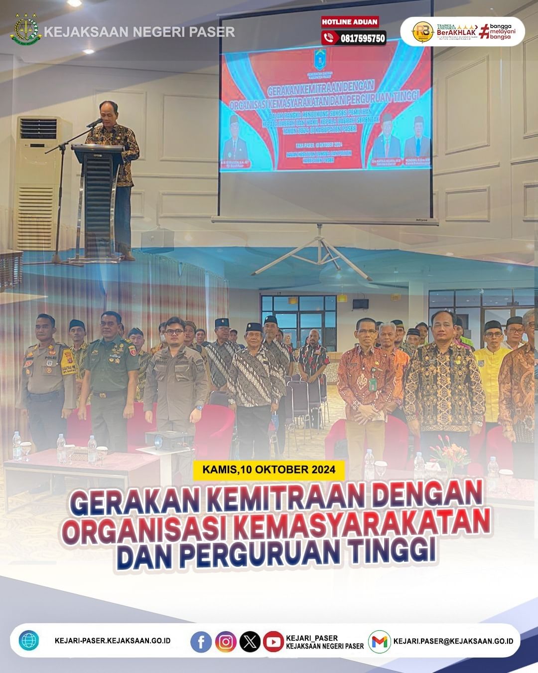 Kegiatan Gerakan Kemitraan dengan Organisasi Kemasyrakatan dan Perguruan Tinggi dalam