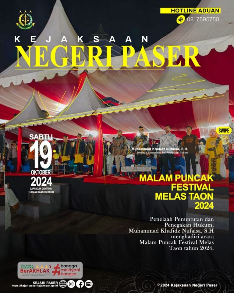 acara Malam Puncak Festival Melas Taon tahun 2024.