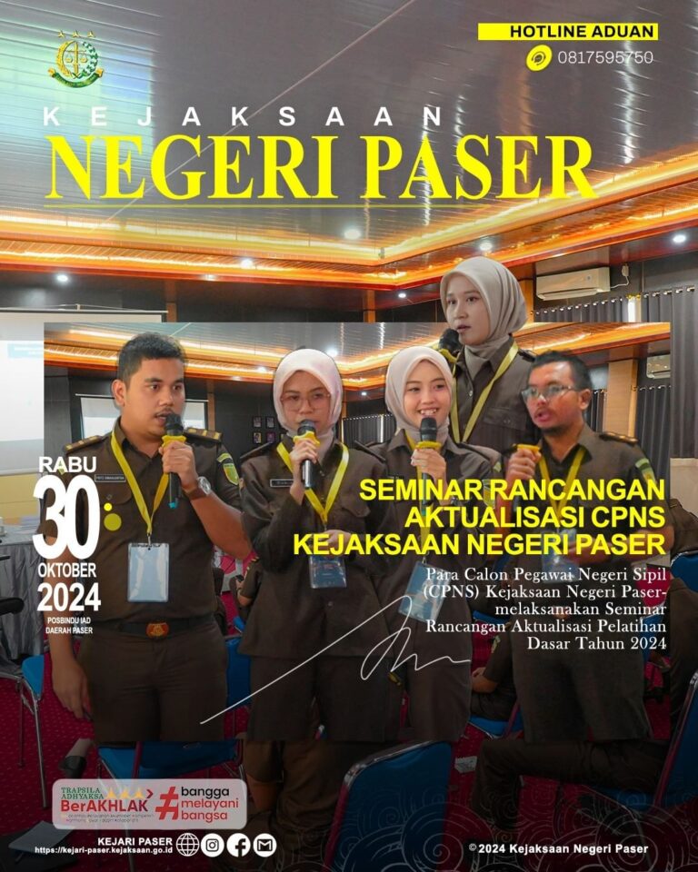 Seminar Rancangan Aktualisasi Pelatihan Dasar Tahun 2024