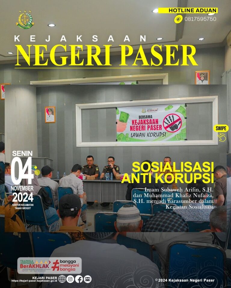 Kegiatan Sosialisasi Hari Anti Korupsi