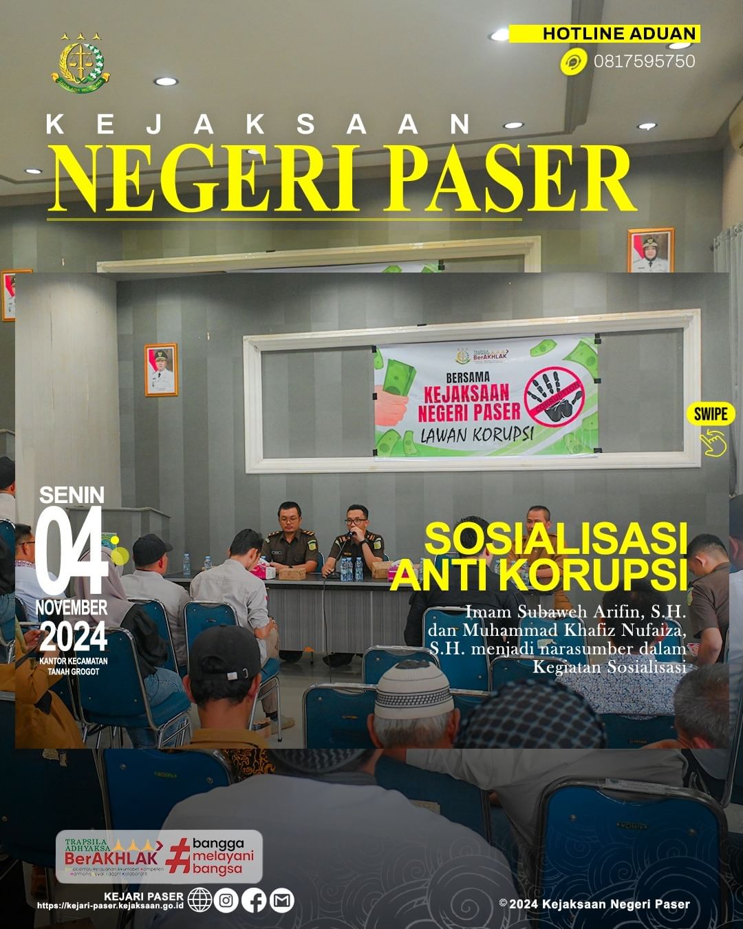 Kegiatan Sosialisasi Hari Anti Korupsi