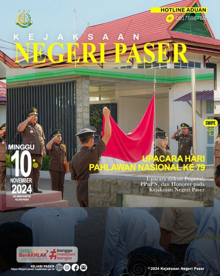 kegiatan Upacara Hari Pahlawan Nasional ke 79