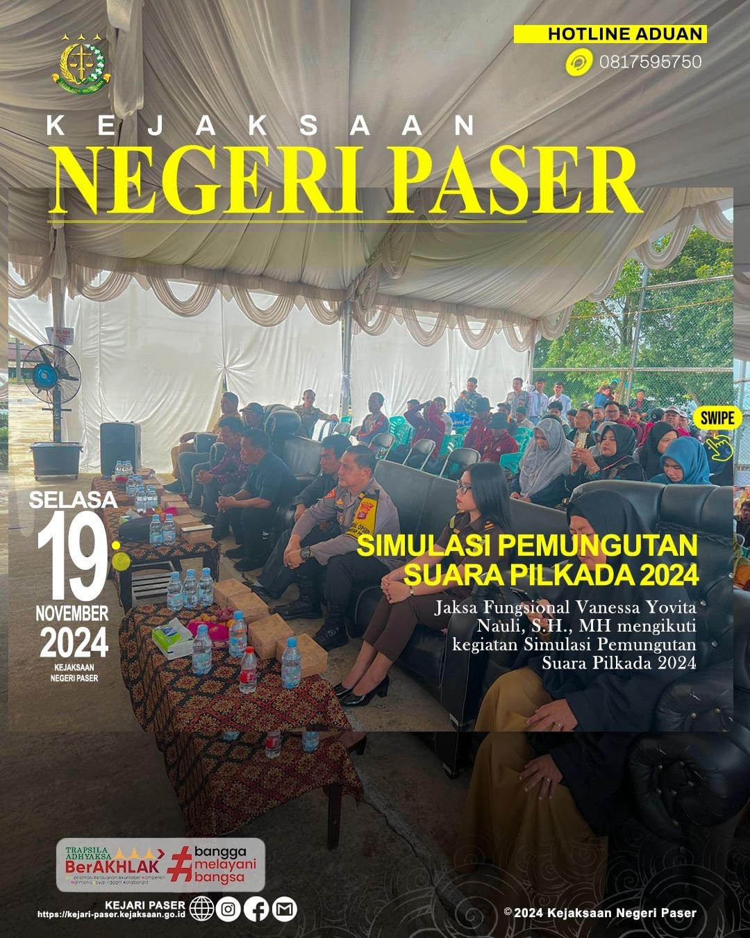 Kegiatan Simulasi Pemungutan Suara Pilkada 2024