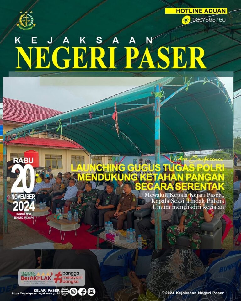 Kegiatan zoom meeting launching gugus tugas polri mendukung ketahanan pangan secara serentak.