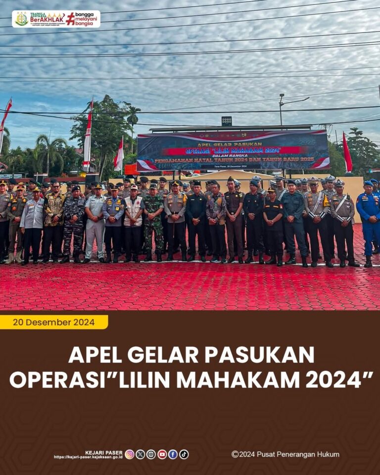 Apel Gelar pasukan dalam rangka pengamanan Natal 2024 dan Tahun Baru 2025