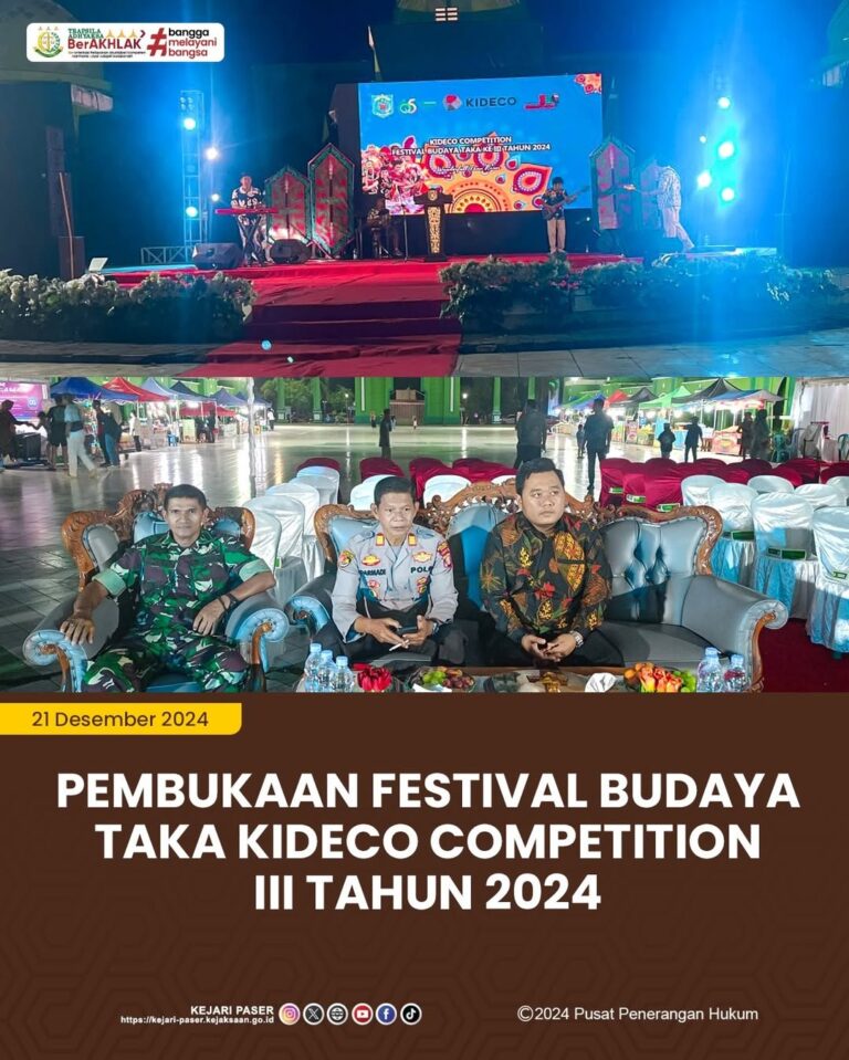 kegiatan Pembukaan Festival Budaya Taka Kideco Competition III tahun 2024