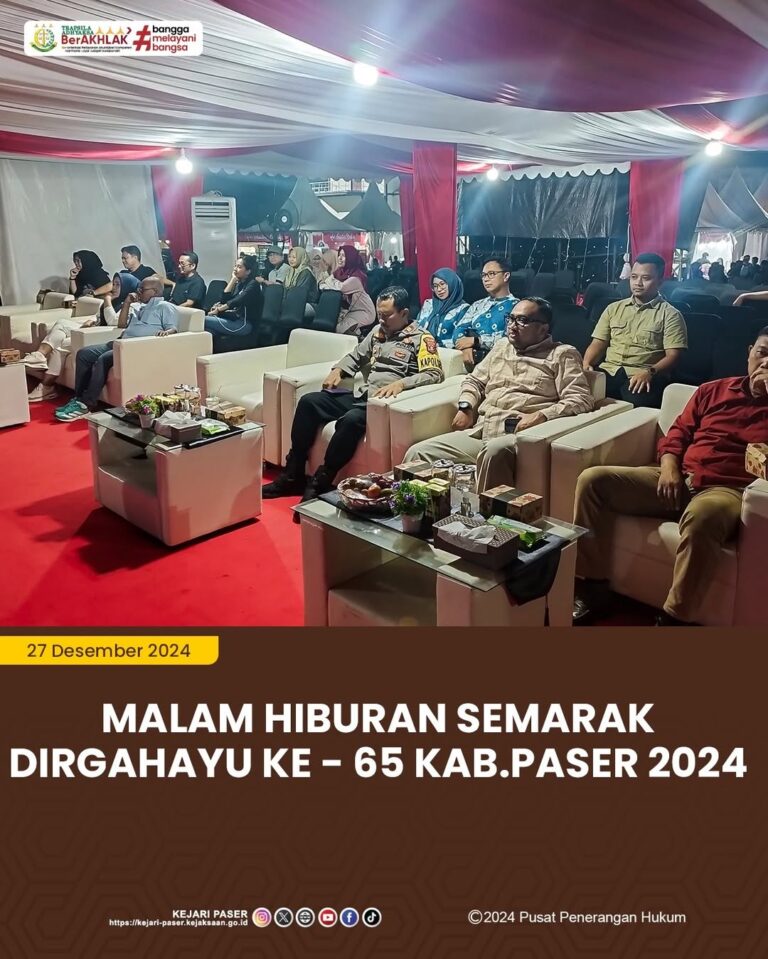 Kegiatan Malam Hiburan Semarak Dirgahayu Ke 65 Kabupaten Paser 2024.