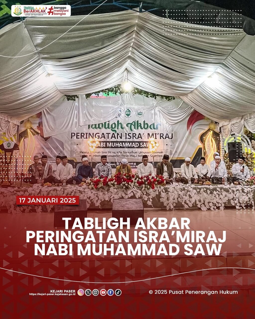 Tabligh Akbar Peringatan Isra' Mi'raj Nabi Muhammad S.A.W.