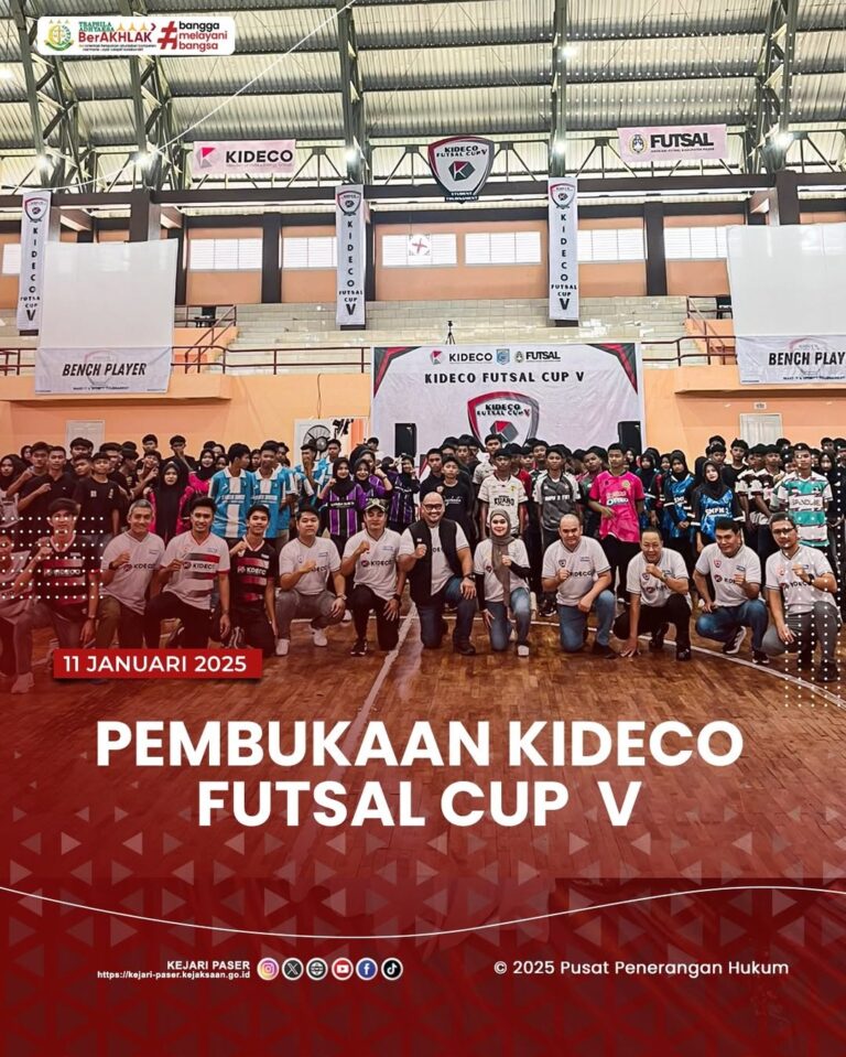 kegiatan menghadiri Acara Pembukaan Kideco Futsal Cup V.