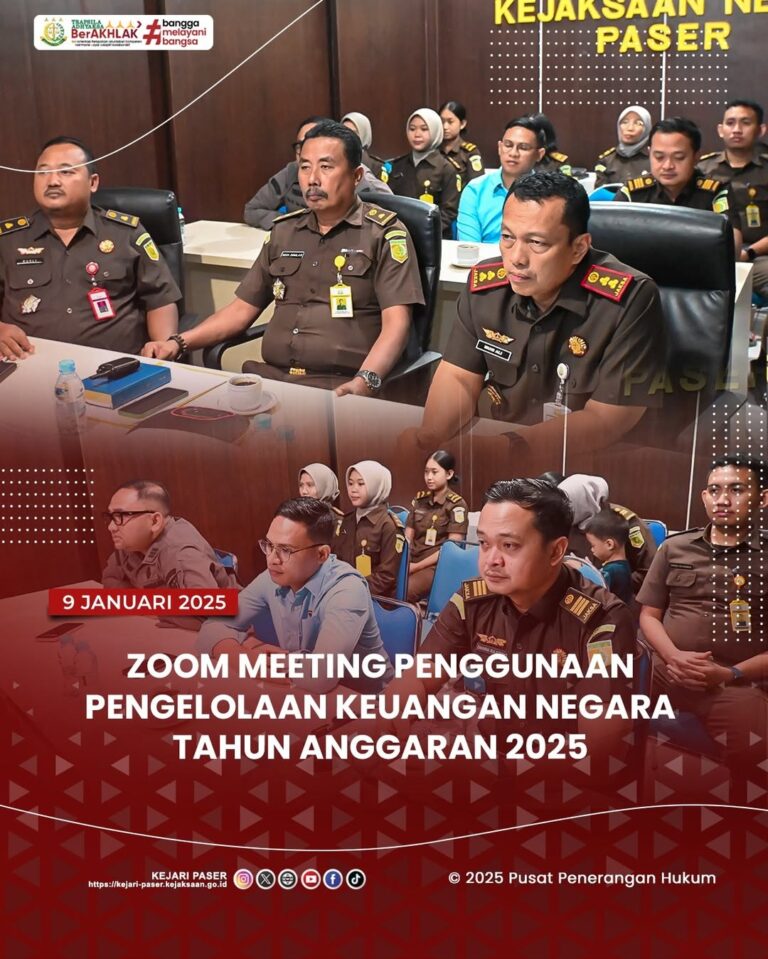 Zoom Meeting Penggunaan Pengelolaan Keuangan Negara Tahun Anggaran 2025