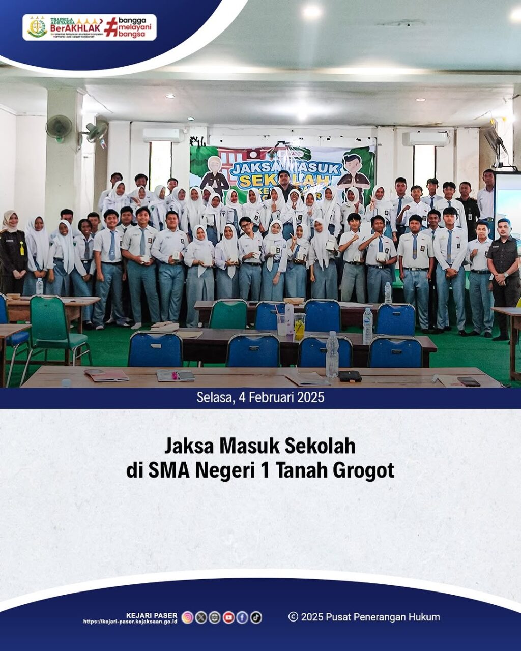 Kegiatan JMS diisi dengan pemberian materi seputar Pemberantasan Judi Online.