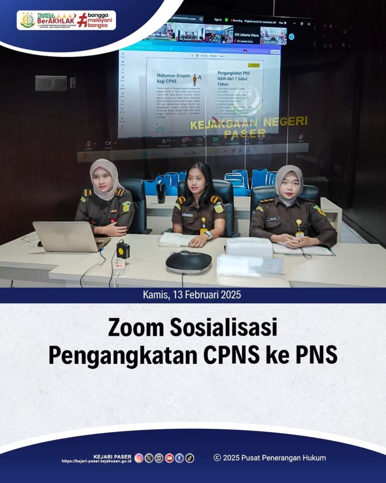 zoom Sosialisasi Pengangkatan CPNS ke PNS, dan Penambahan Fitur pada mysimkari.