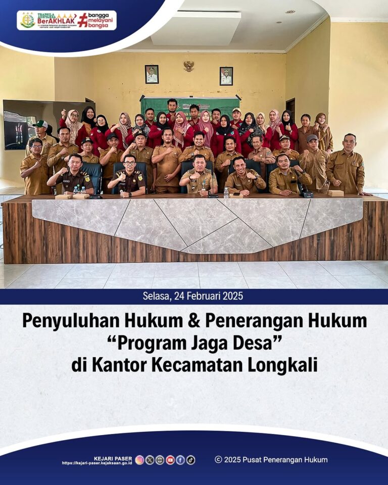 kegiatan Penyuluhan Hukum & Penerangan Hukum "Program Jaga Desa" di kantor Kecamatan Longkali