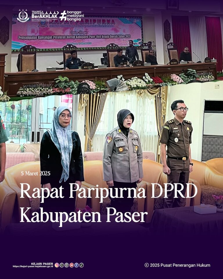 Rapat Paripurna DPRD Paser.