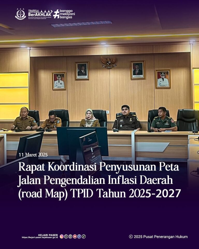 menghadiri Rapat Koordinasi Penyusunan Peta Jalan Pengendalian Inflasi Daerah (Road Map) TPID Tahun 2025-2027.