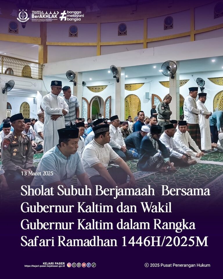 menghadiri Acara Peresmian Pendopo Lou Bapekat Kabupaten Paser yang langsung diresmikan oleh Bupati Paser dr. Fahmi Fadli.