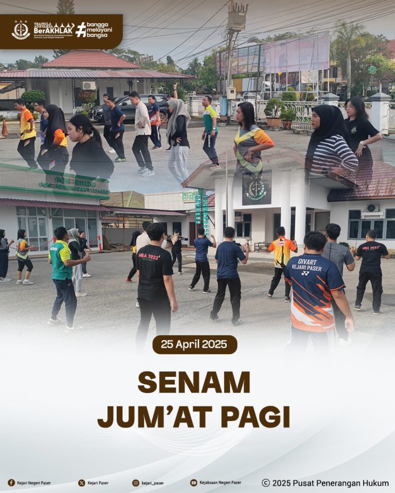 Pada hari Jum'at 25 April 2025 telah terlaksana kegiatan senam Jum'at pagi yg diikuti pegawai dan PPNPN