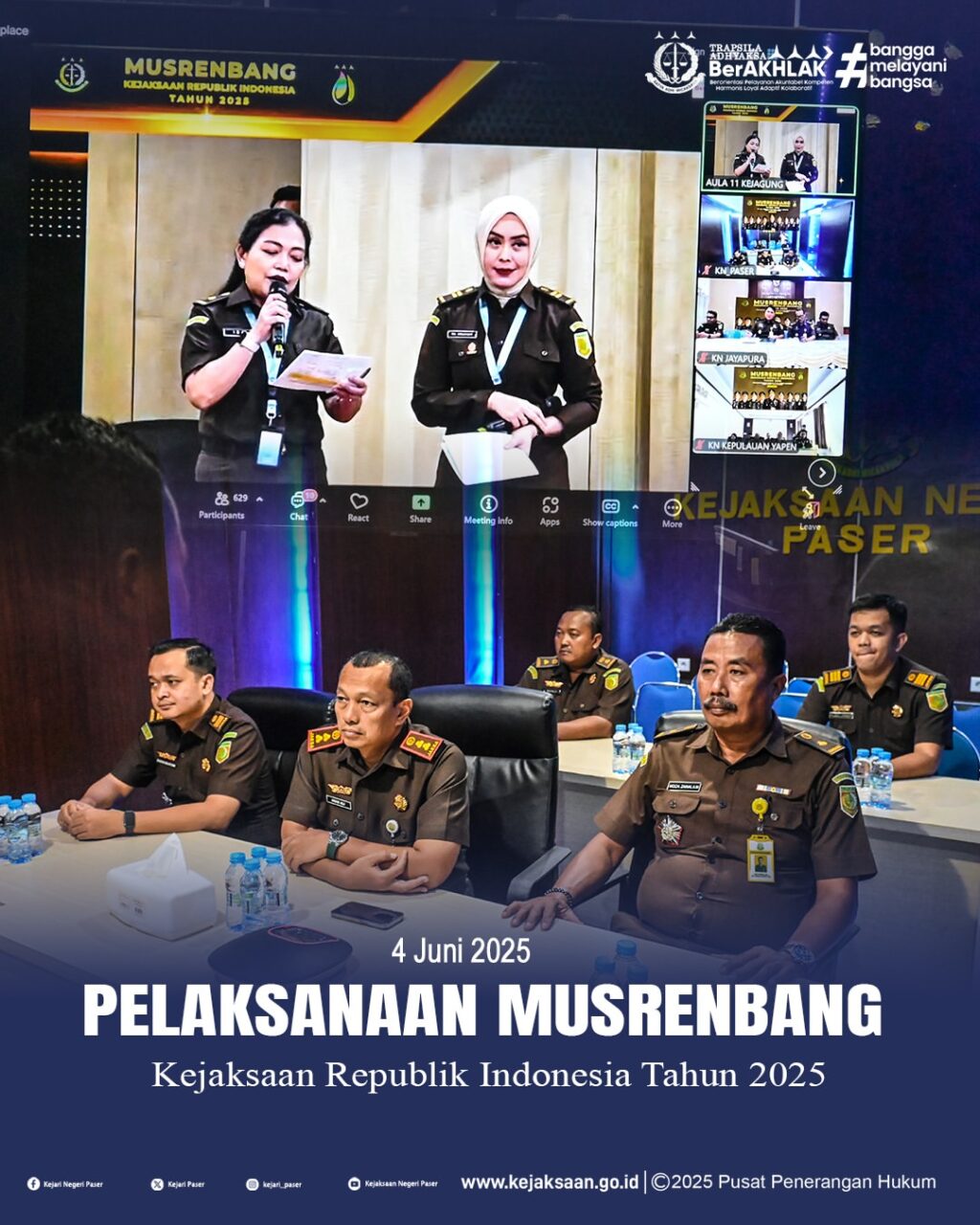 Pelaksanaan Musyawarah Perencanaan Pembangunan (Musrenbang) Kejaksaan RI Tahun 2025.