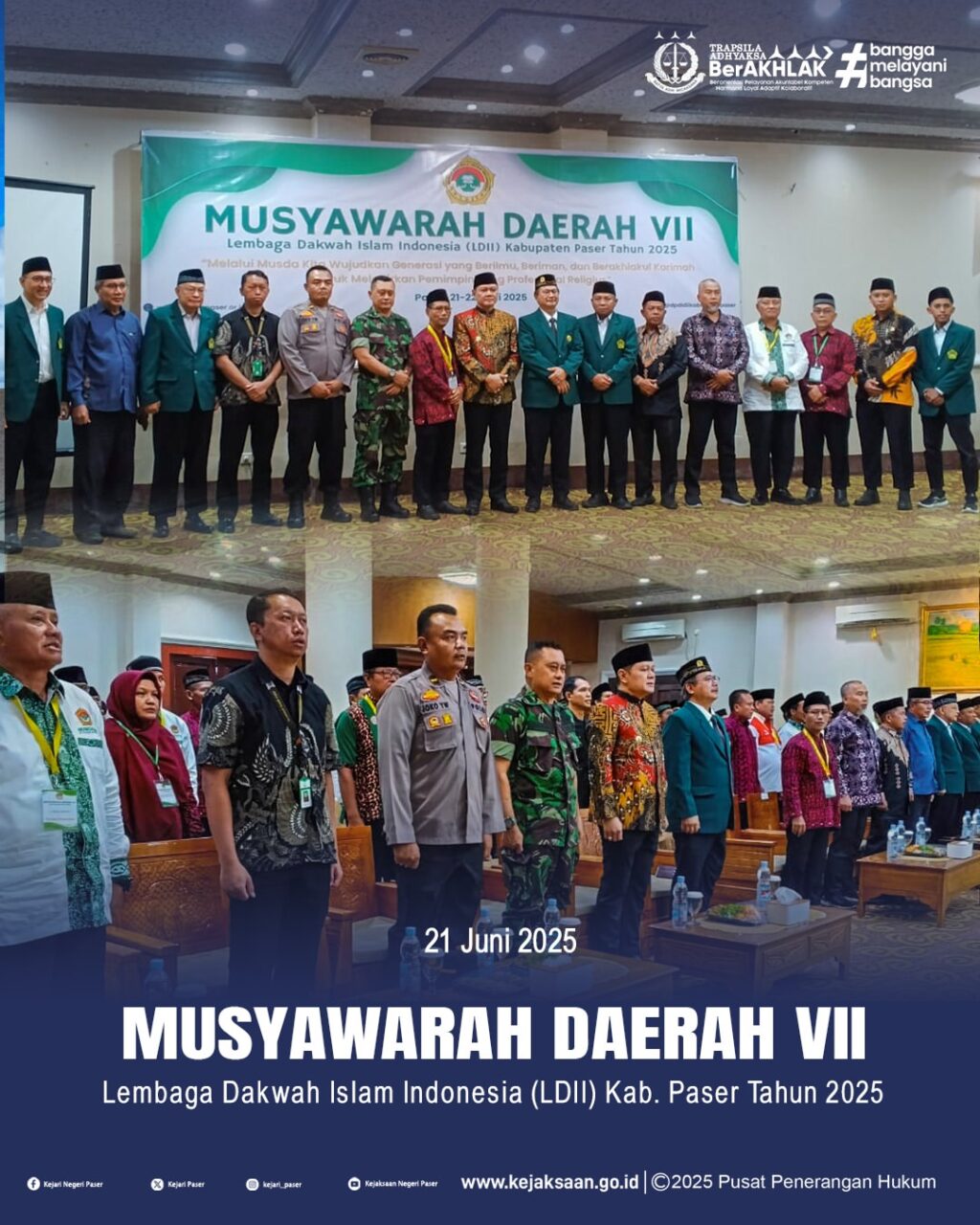 menghadiri Acara Pembukaan Musyawarah Daerah (MUSDA) Ke VII DPD LDII Kabupaten Paser