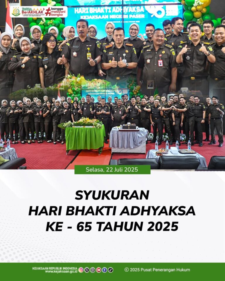 Syukuran Hari Bhakti Adhyaksa Ke-65 Tahun 2025.