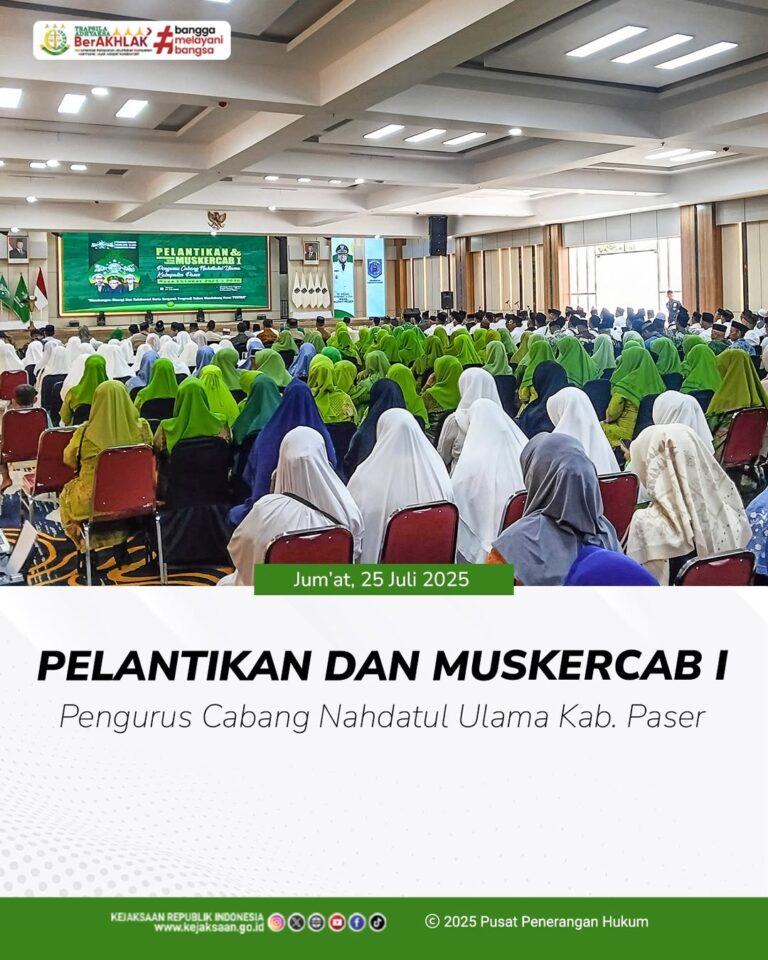 Kegiatan Pelantikan dan Musyawarah Kerja Cabang (Muskercab I), Pengurus Cabang Nahdlatul Ulama Kabupaten Paser, Masa Khidmat 2025-2030.
