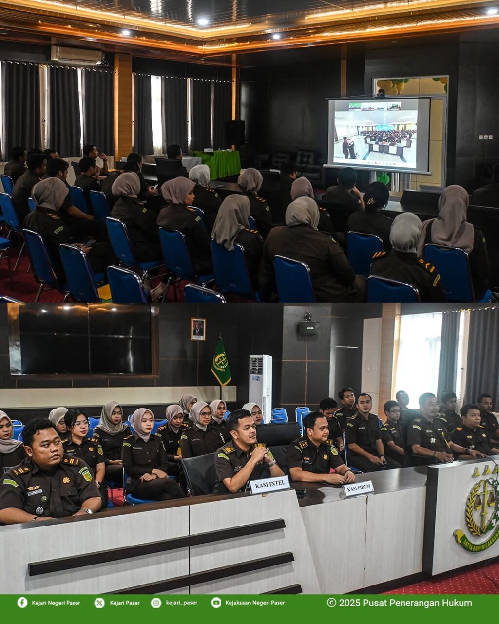 kegiatan Virtual Zoom Meeting Briefing dengan Kepala Kejaksaan Tinggi Kalimantan Timur