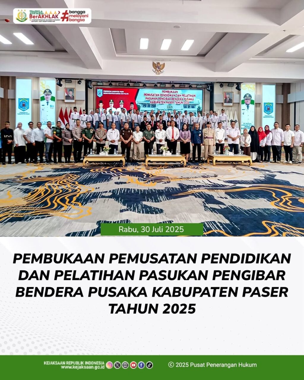 Pembukaan Pemusatan Pendidikan dan Pelatihan Calon Paskibraka Tahun 2025