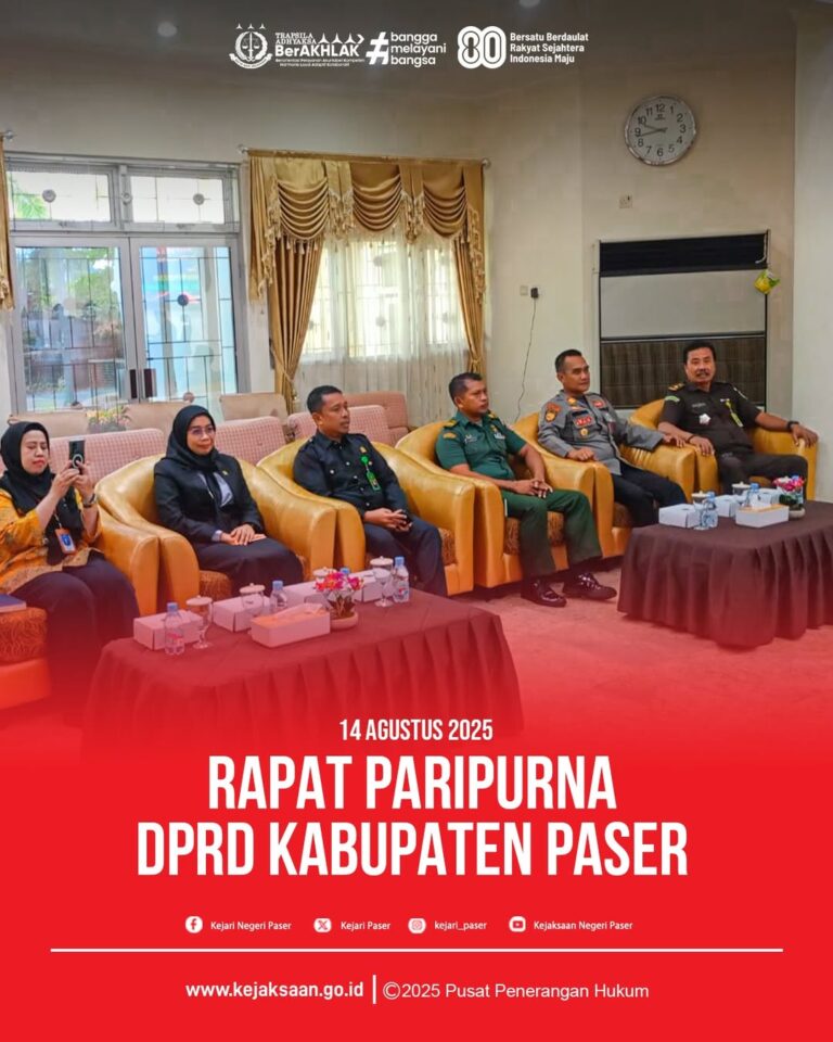 RAPAT PARIPURNA tindak lanjut persetujuan bersama Raperda pernyataan modal pemerintah Daerah pada perseroan terbatas bank pembangunan daerah Kalimantan Timur dan Kalimantan Utara, dan persetujuan kesepakatan bersama terhadap rancangan KUA dan PPAS tahun 2026.