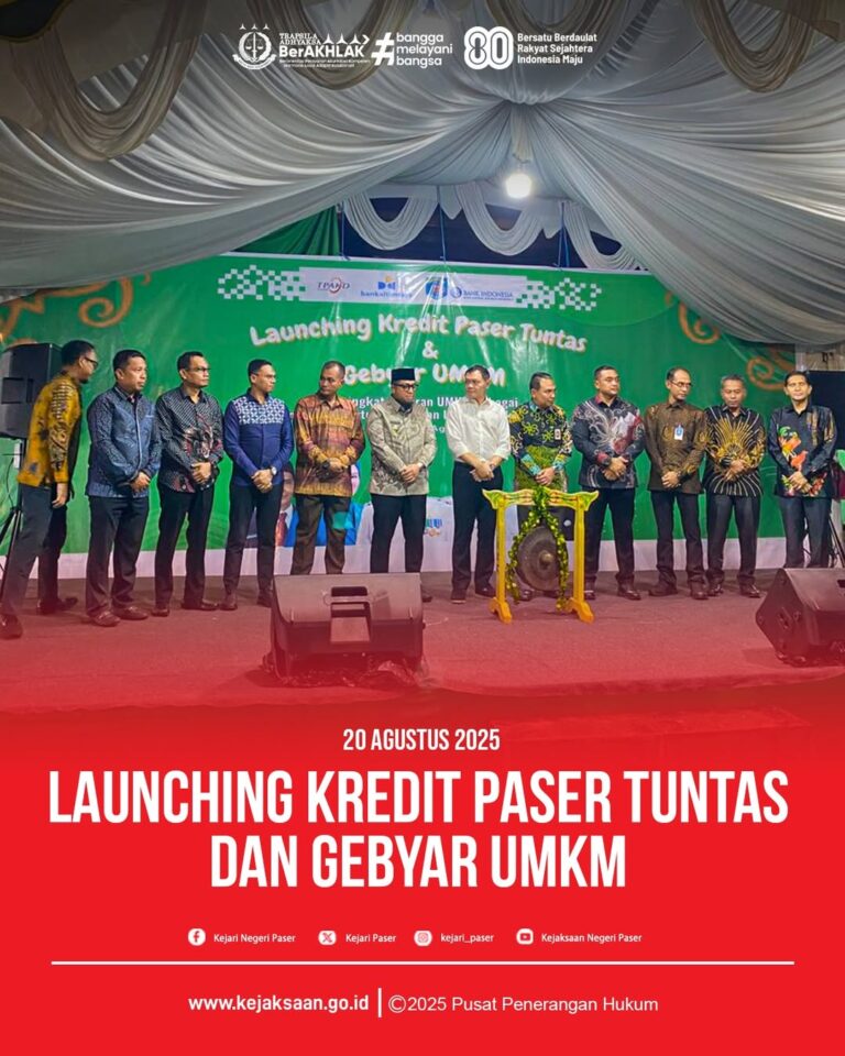 acara Gebyar UMKM dan Launching Kredit Pader Tuntas Kabupaten Paser.