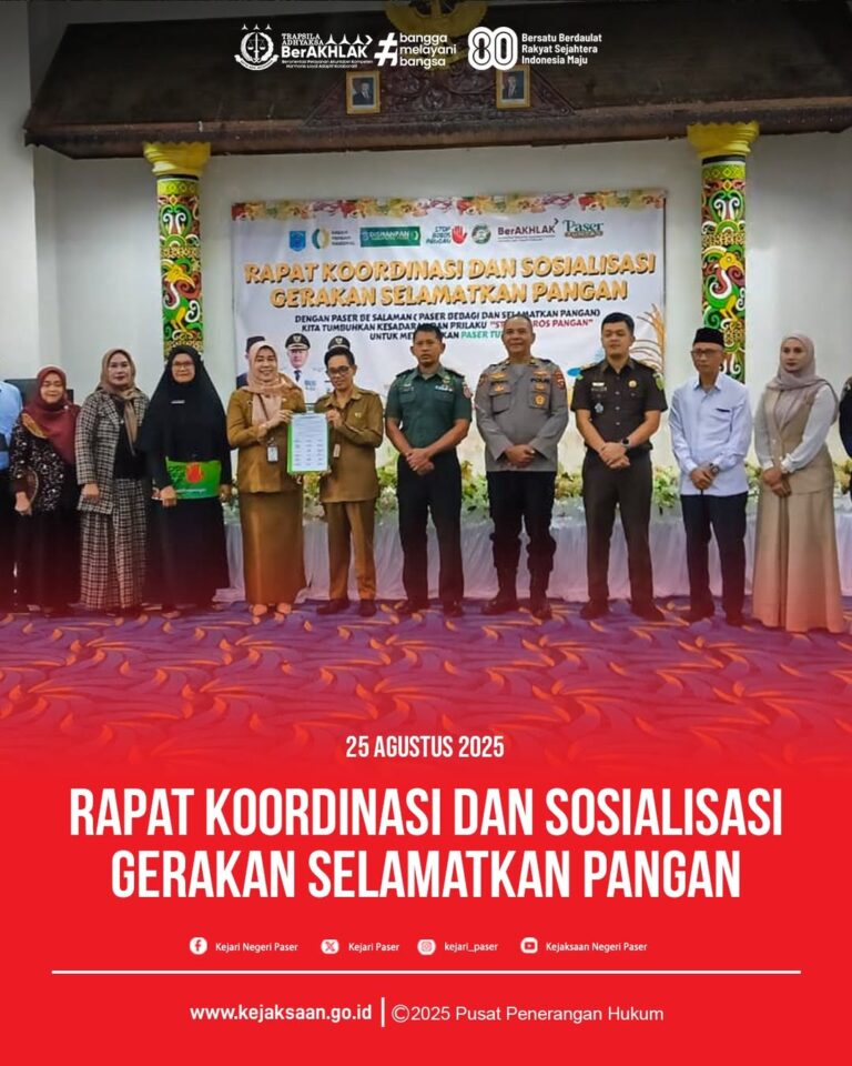 Rapat Koordinasi dan Sosialisasi Gerakan Selamatkan Pangan