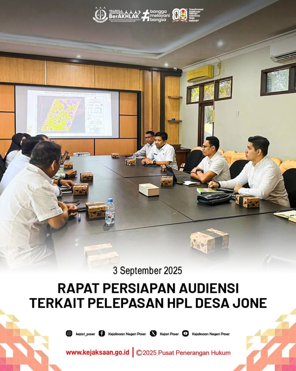 Rapat Persiapan Kegiatan Audiensi terkait Pelepasan HPL Desa Jone.