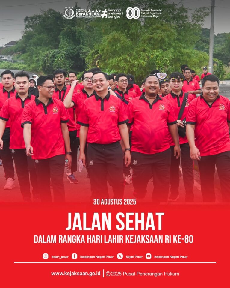 Jalan Santai Bersama dalam rangka Hari Lahir Kejaksaan RI Ke-80 Tahun 2025