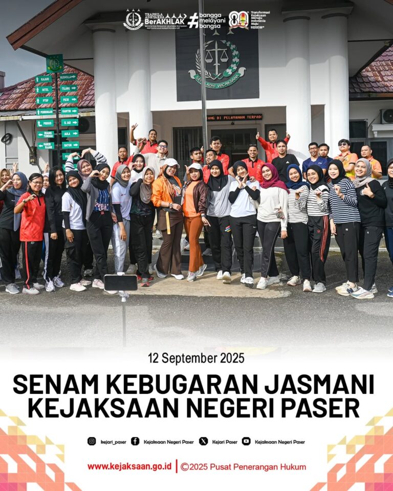 kegiatan Senam Kebugaran Jasmani yang diikuti pegawai dan PPnPN