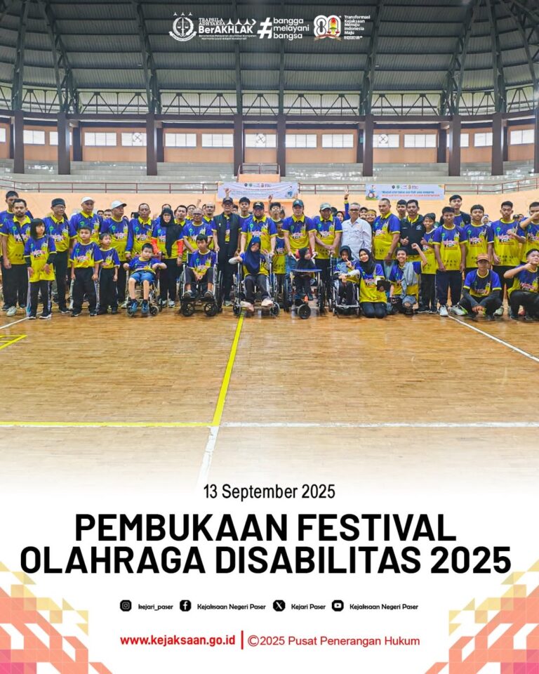 Undangan Pembukaan Festival Olahraga Disabilitas 2025.