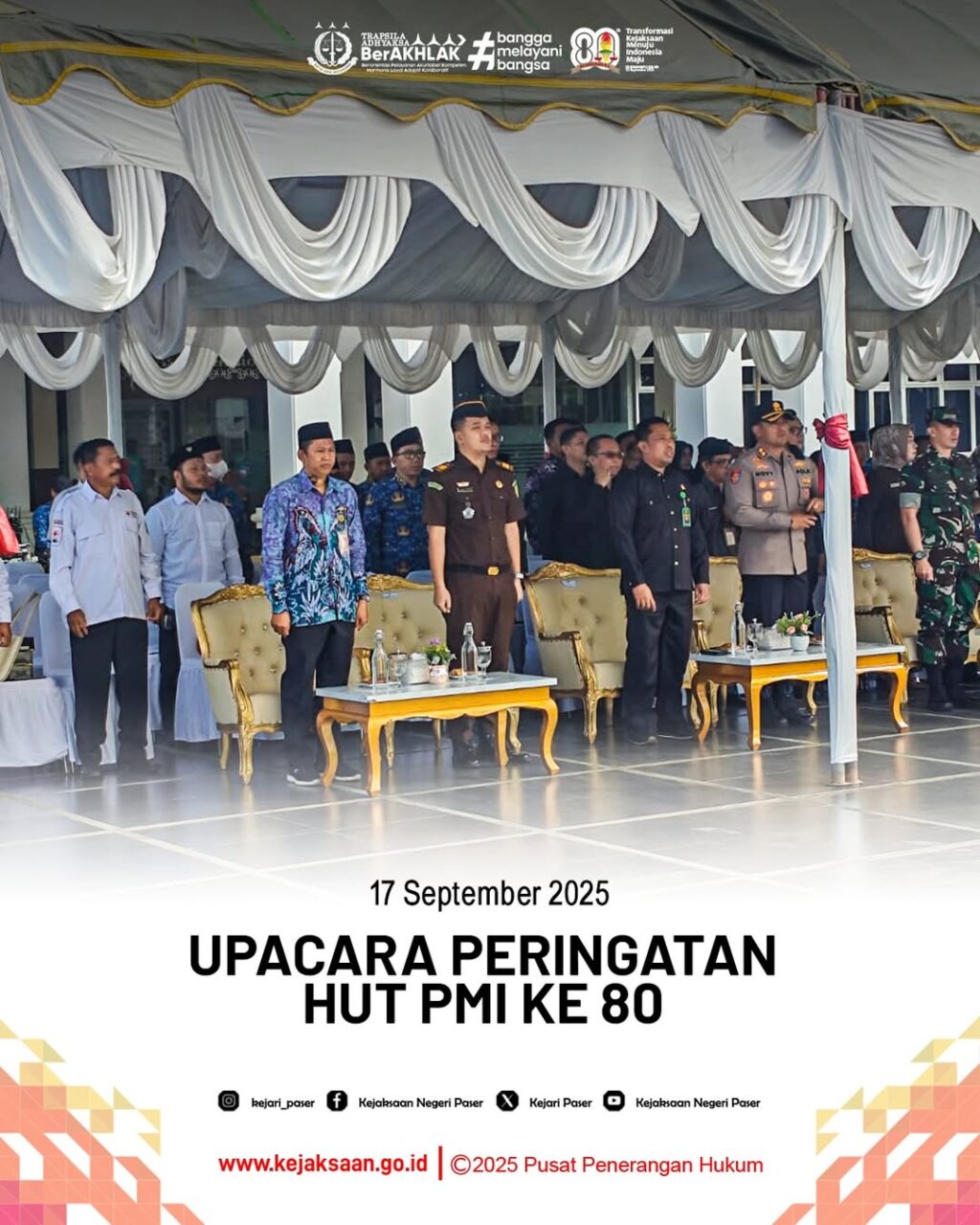 Undangan Upacara Peringatan HUT PMI ke 80.