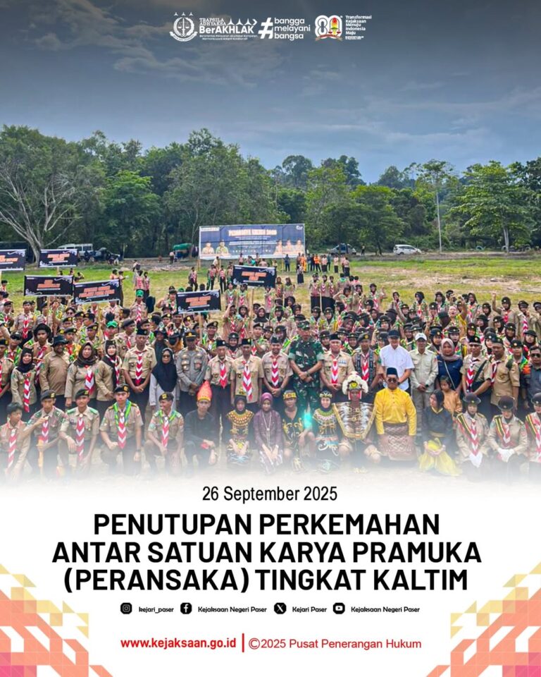 Penutupan Perkemahan Antar Satuan Karya Pramuka (Peransaka) Tingkat Daerah Kalimantan Timur