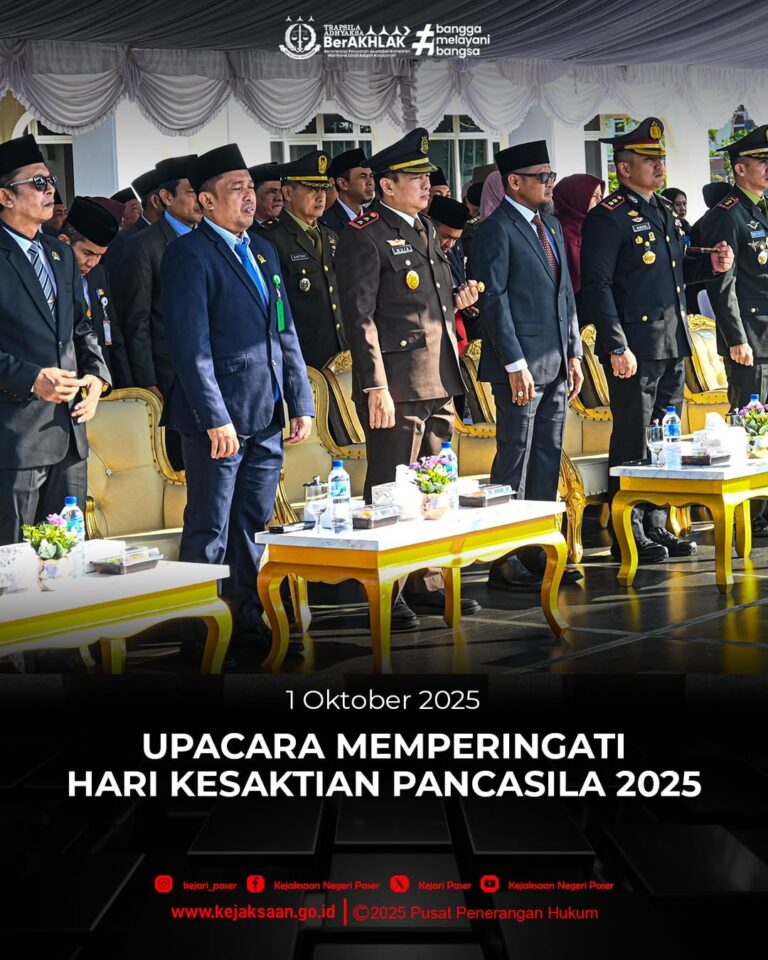 kegiatan Upacara dalam Rangka Memperingati Hari Kesaktian Pancasila Tahun 2025 dengan Tema "Pancasila Perekat Bangsa Menuju Indonesia Raya"